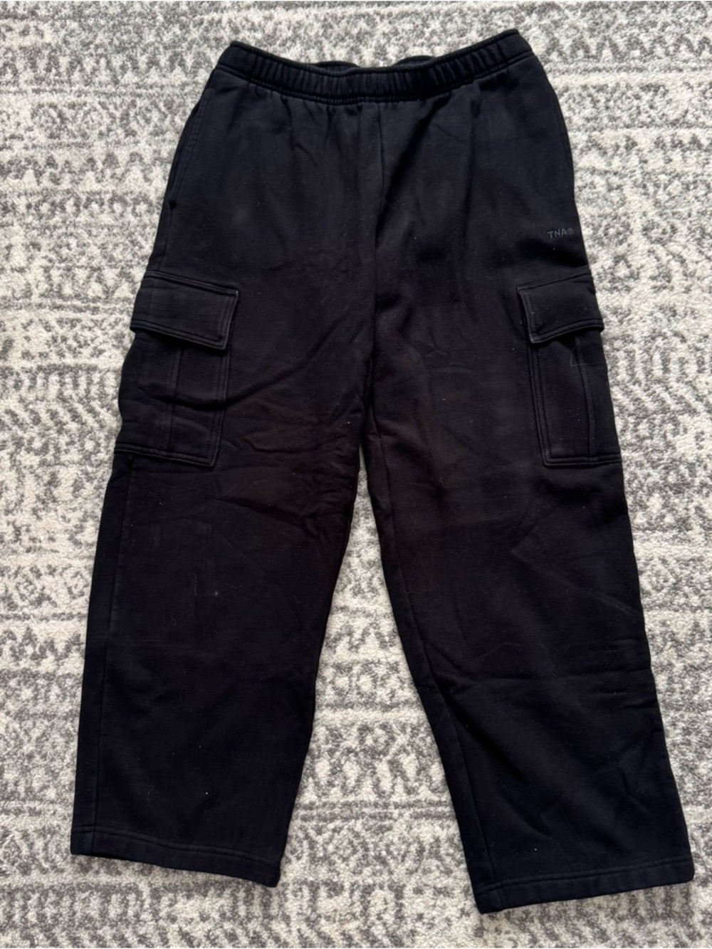 Aritzia TNA Sweatfleece Cozy Fleece Black Sweatpants